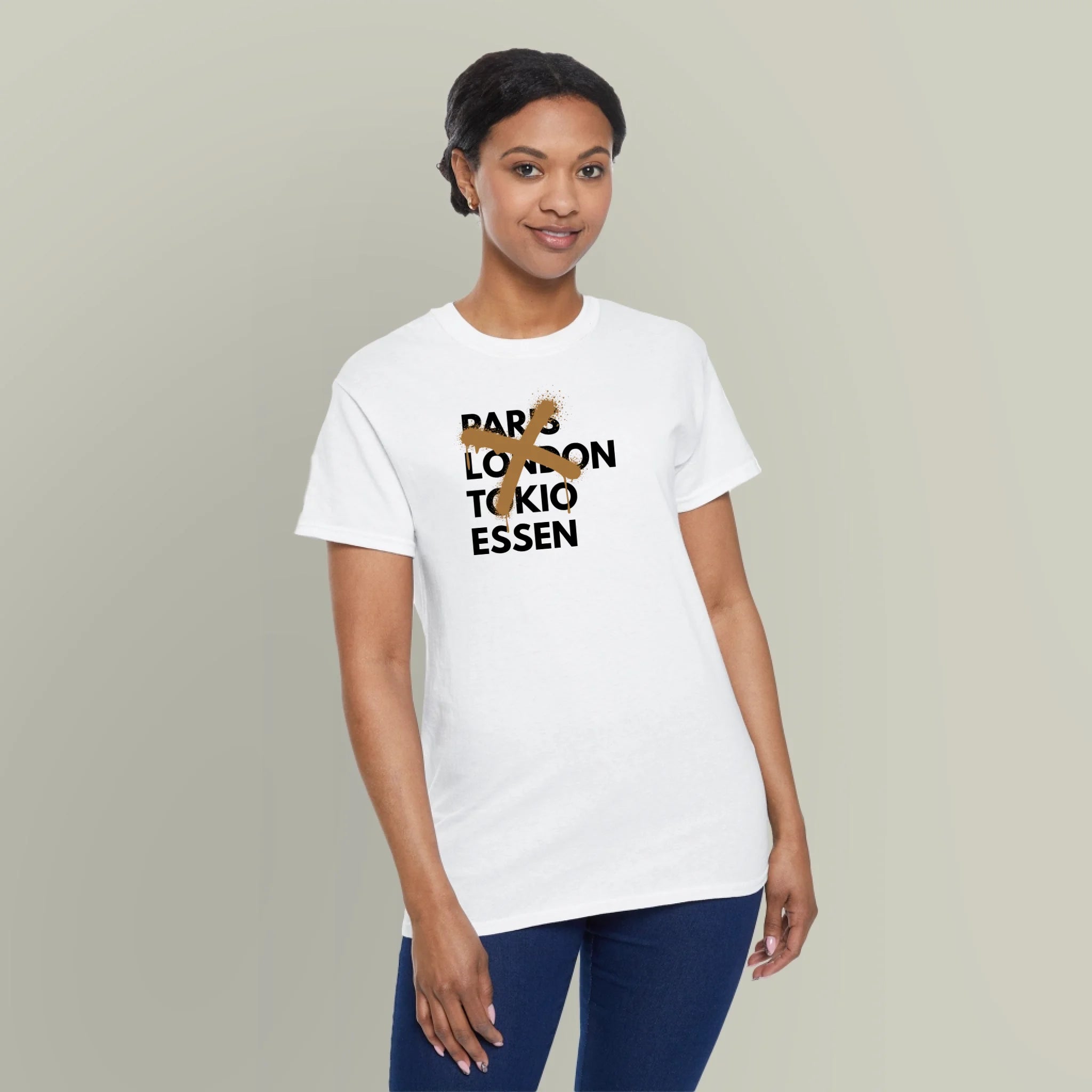 Paris London Tokio Deine Stadt- Personalisierbares T-Shirt