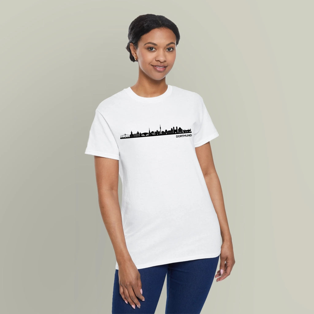 Skyline Ruhrgebiet - Personalisierbares T-Shirt Weiß