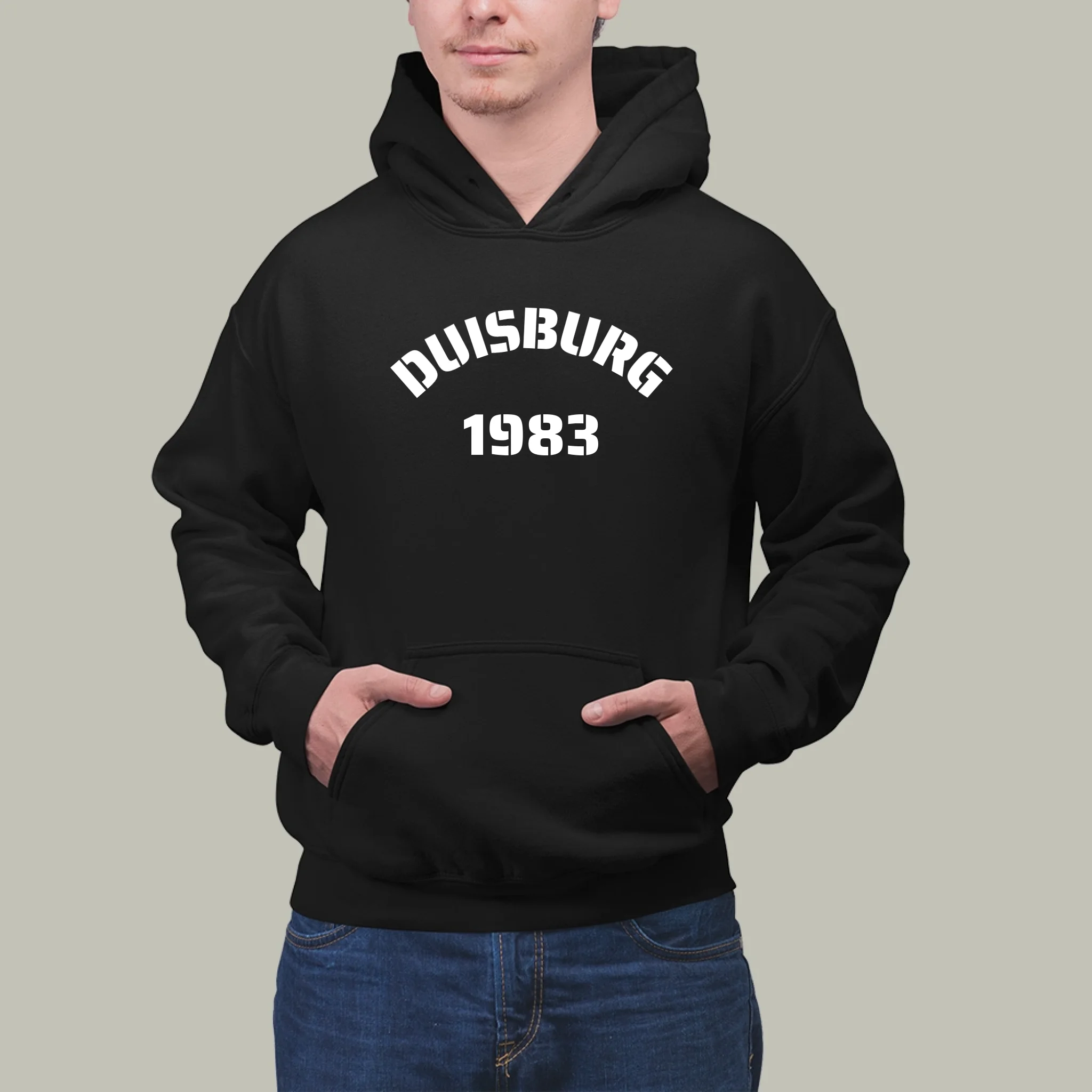 Mockup Man Hoodie black-klein