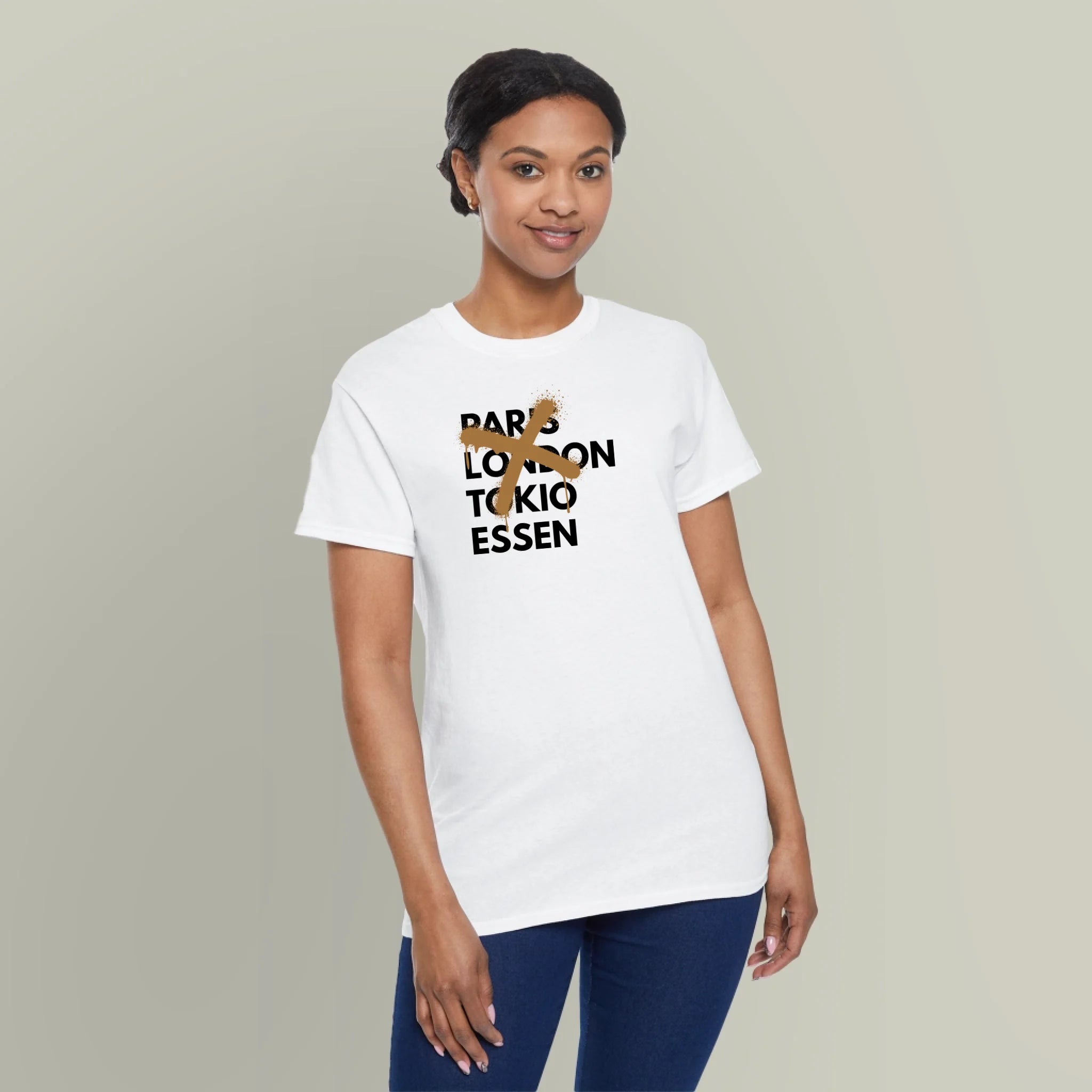 Paris London Tokio Deine Stadt- Personalisierbares T-Shirt