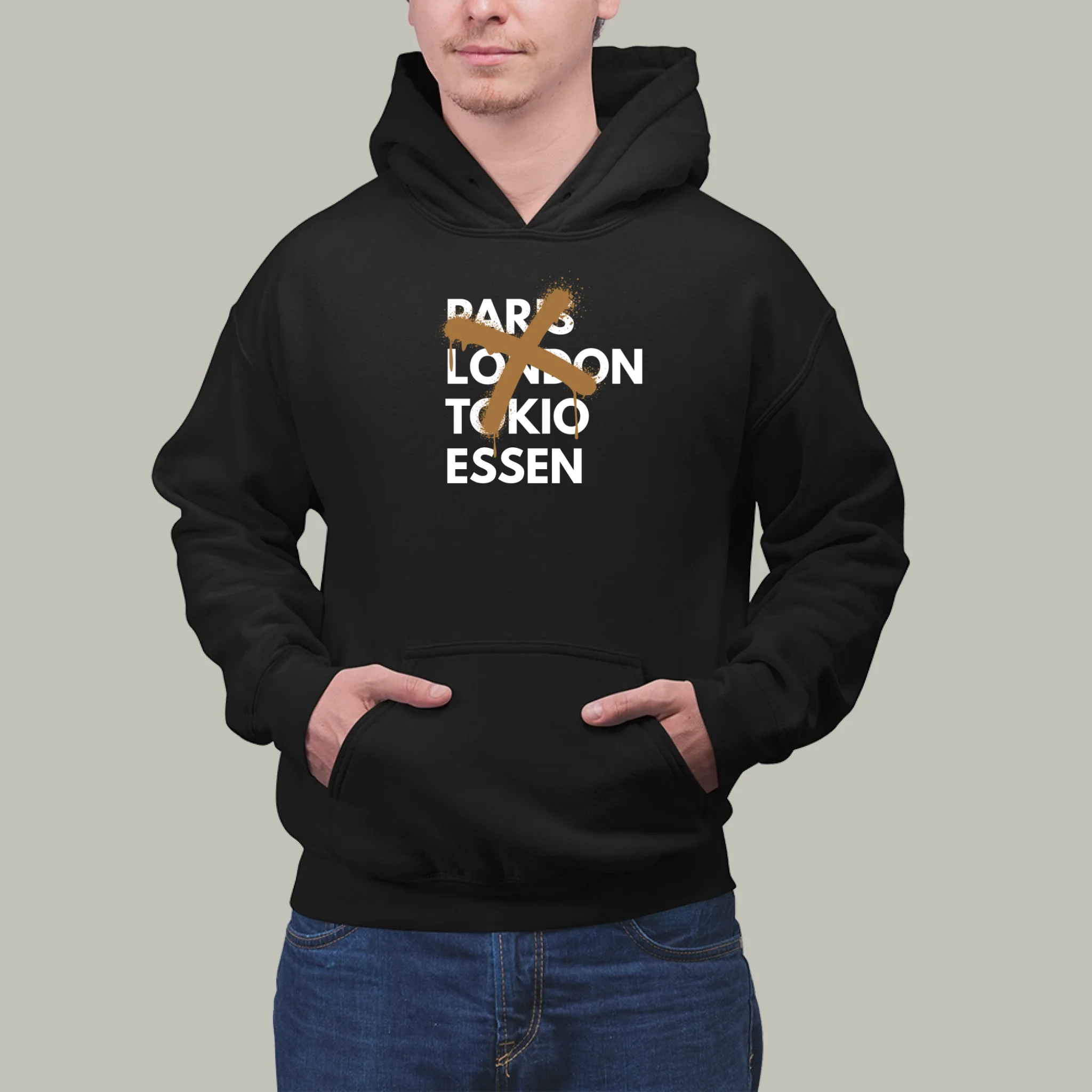 Mockup Man Hoodie black-klein